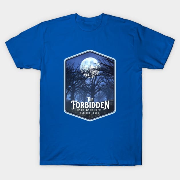 Forbidden Forest National Park T-Shirt by MindsparkCreative